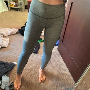 green striped align lululemon yoga pants